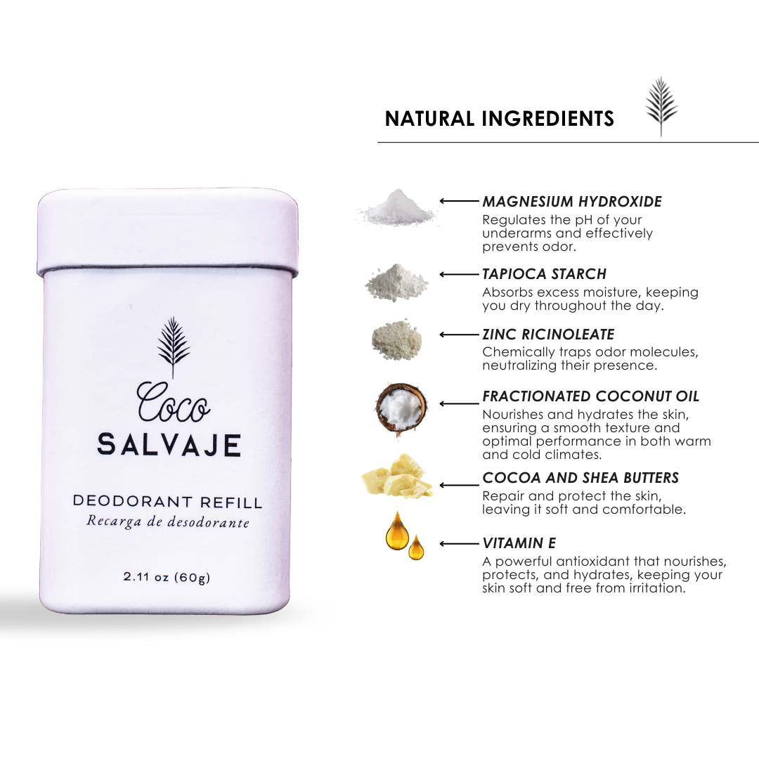 COLPIPE Stick Deo All-Natural Deo: Fragrance-Free, Baking Soda Free, Aluminum Free