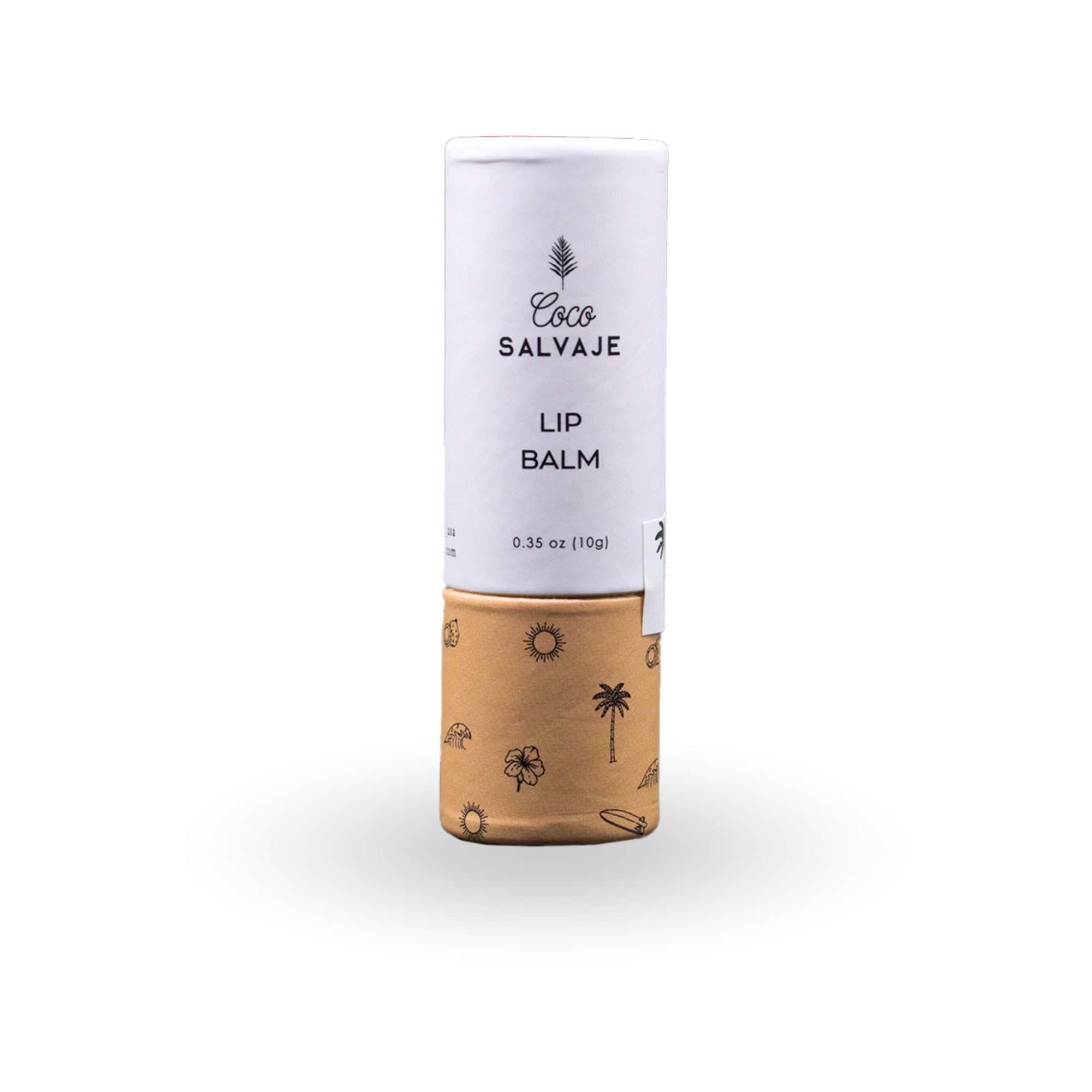 coco salvaje natural lip balm. deep hydration, soft scent, and all-day protected lips.