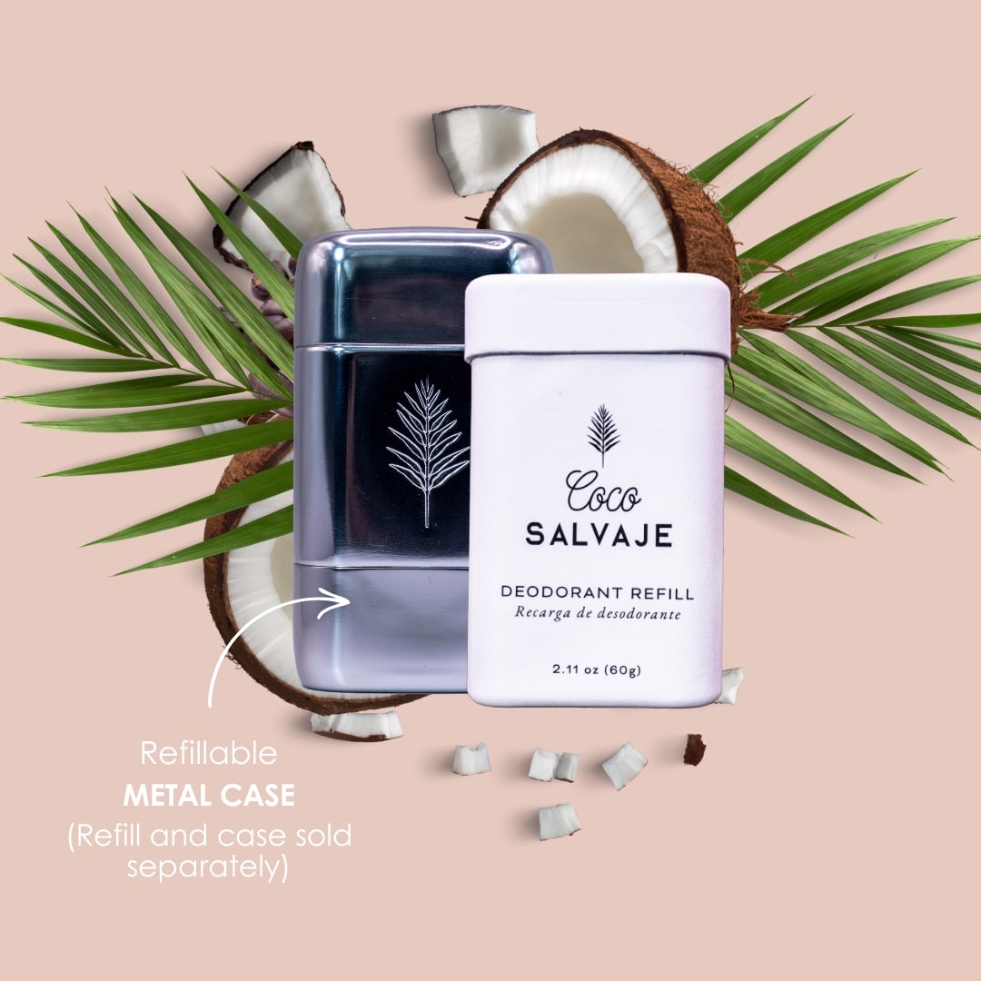 Unscented deodorant stick, refillable and aluminum-free. Natural care for your skin.